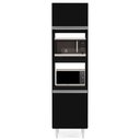 Ver imagem 5 de Paneleiro Cozinha Torre Quente 56cm Colorado Preto - Lumil Móveis