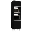 Ver imagem 1 de Paneleiro Cozinha Torre Quente 56cm Colorado Preto - Lumil Móveis