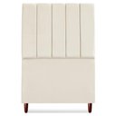 Ver imagem 5 de Cabeceira Solteiro 100 Cm com Frame Carla Suede Bege Artte