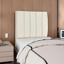 Ver imagem 2 de Cabeceira Solteiro 100 Cm com Frame Carla Suede Bege Artte