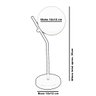 Abajur Luminária De Mesa Aro Jabuticaba Globo Orby Dourado - 4