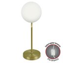 Ver imagem 3 de Abajur Luminária De Mesa Aro Jabuticaba Globo Orby Dourado