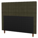 Ver imagem 1 de Cabeceira Cama Box Casal King Size Parisis 195cm Veludo Marrom - Desk Design