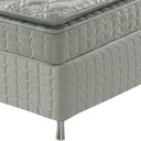 Ver imagem 4 de Cama Box Viúva Cinza + Colchão Ortopedico Espuma D33 Pillow Top Hanover One 128x188x59cm