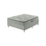 Cama Box Viúva Cinza + Colchão Ortopedico Espuma D33 Pillow Top Hanover One 128x188x59cm - 1