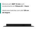 Ver imagem 4 de Tampo para Balcao 120 cm Austria Preto Rudk