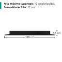 Ver imagem 3 de Tampo para Balcao 120 cm Austria Preto Rudk