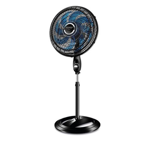 Ventilador de Coluna Mondial 40cm Super Turbo 8 Pás Vtx-40c-crystal Preto Azul 220v