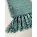 Ver imagem 2 de Kit 2 de Manta pra Sofá Xale de Franjas Luxo Pistache e Terracota 1,20 X 1,80 Tear Mineiro