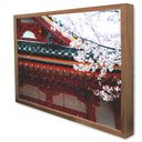 Ver imagem 3 de Quadro Decorativo Caixa Templo Japão Tacolado Moldura Caixa 3cm Madeira com Vidro 60 X 90cm