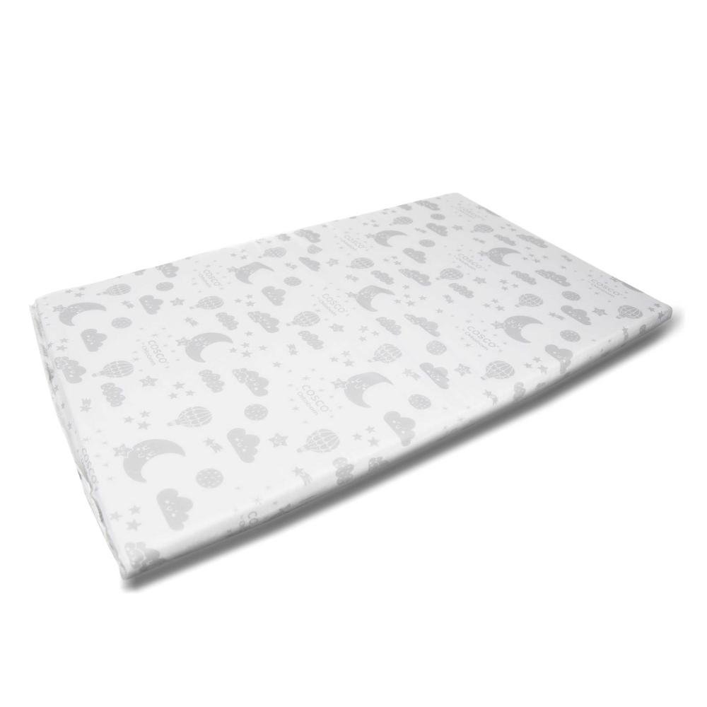 Colchonete para Berço TAM 3 (101x66x4) Cosco Branco Estampado