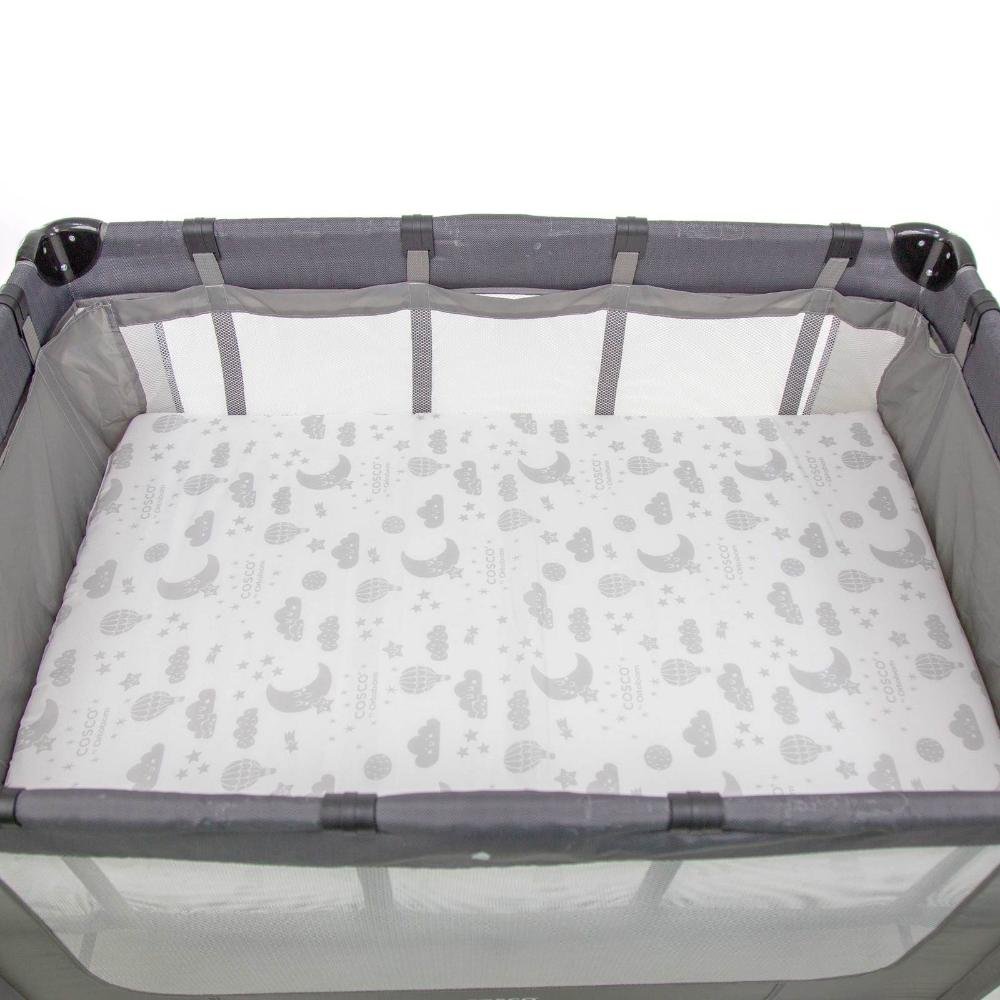 Colchonete para Berço TAM 3 (101x66x4) Cosco Branco Estampado - 6