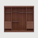 Ver imagem 6 de Guarda-Roupa Casal MDF 8 Portas Império Marrom/Castanho