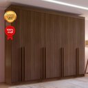 Ver mais imagens de Guarda-Roupa Casal MDF 8 Portas Império Marrom/Castanho