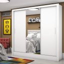 Ver imagem 1 de Guarda-Roupa Casal 3 Portas com Espelho Santiago Plus Espresso Móveis