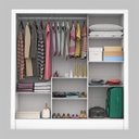 Ver imagem 2 de Guarda-Roupa Casal 3 Portas com Espelho Porto Plus Espresso Móveis Branco