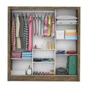 Ver imagem 2 de Guarda-Roupa Casal 3 Portas com Espelho Porto Plus Espresso Móveis