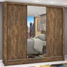 Guarda-Roupa Casal 3 Portas com Espelho Porto Plus Espresso Móveis - 1