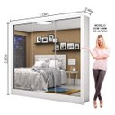 Ver imagem 4 de Guarda-Roupa Casal 3 Portas com Espelho Santiago Premium Espresso Móveis