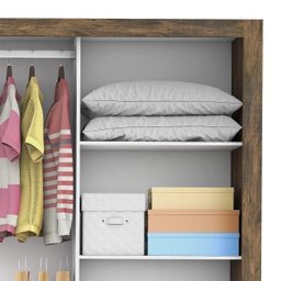 Guarda-Roupa Casal 3 Portas com Espelho Santiago Premium Espresso Móveis - 6