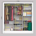Ver imagem 5 de Guarda-Roupa Casal 3 Portas com Espelho Porto Premium Espresso Móveis Branco