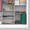 Ver imagem 6 de Guarda-Roupa Casal 3 Portas com Espelho Porto Premium Espresso Móveis Branco