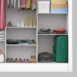 Guarda-Roupa Casal 3 Portas com Espelho Porto Premium Espresso Móveis - 6