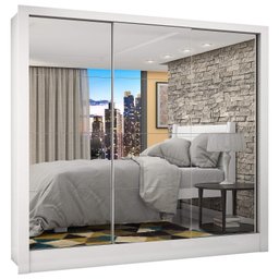 Guarda-Roupa Casal 3 Portas com Espelho Porto Premium Espresso Móveis - 3