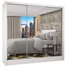 Guarda-Roupa Casal 3 Portas com Espelho Porto Premium Espresso Móveis - 3