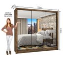 Ver imagem 3 de Guarda-Roupa Casal 3 Portas com Espelho Porto Premium Espresso Móveis