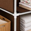 Ver imagem 4 de Armario Guarda Roupa Grande 175cm Portatil Organizador Brinquedos 8 Prateleiras Sapatos Toalha Supor