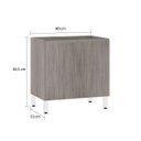 Ver imagem 4 de Balcão de Cozinha 2 Portas e Prateleira 80cm Prime Luciane Móveis