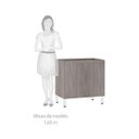 Ver imagem 3 de Balcão de Cozinha 2 Portas e Prateleira 80cm Prime Luciane Móveis