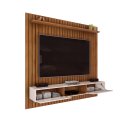 Ver imagem 5 de Painel para Tv até 70 Polegadas Ripado Dj Móveis Luca 180 Freijó Off White