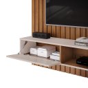 Ver imagem 6 de Painel para Tv até 70 Polegadas Ripado Dj Móveis Luca 180 Freijó Off White