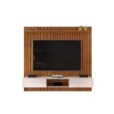 Ver imagem 3 de Painel para Tv até 70 Polegadas Ripado Dj Móveis Luca 180 Freijó Off White