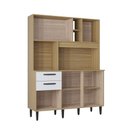 Ver imagem 4 de Armário Cozinha Compacta Flávia 6 Portas 2 Gavetas Mdp/mdf Poquema Móveis
