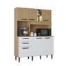 Armário Cozinha Compacta Flávia 6 Portas 2 Gavetas Mdp/mdf Poquema Móveis - 3