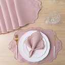 Ver imagem 7 de Kit 12 Pçs 6 Lugares Mesa Posta Sousplat Realeza: Rose