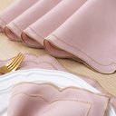 Ver imagem 6 de Kit 12 Pçs 6 Lugares Mesa Posta Sousplat Realeza: Rose