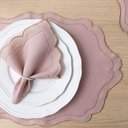 Ver imagem 4 de Kit 12 Pçs 6 Lugares Mesa Posta Sousplat Realeza: Rose