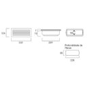 Ver imagem 3 de Plafon Externa Embutida com Grade Reta Germany