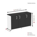 Ver imagem 4 de Armário para Escritório 3 Portas Credenza