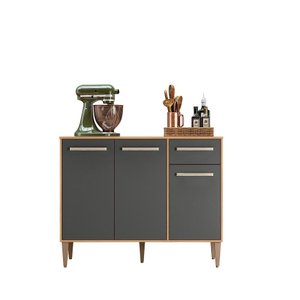 Balcao Mariah Freijó/chumbo Pta Fechada