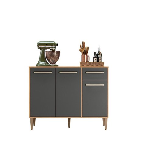 Balcao Mariah Freijó/chumbo Pta Fechada