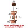 Luminária Lustre Pendente 1 Lampião 110/220 V - 2
