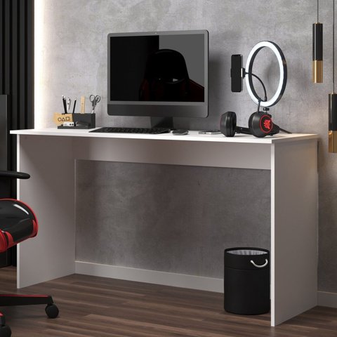Escrivaninha Mesa Escritório Compact 135cm Branco
