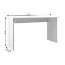 Ver imagem 3 de Escrivaninha Mesa Escritório Compact 135cm Branco
