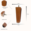 Ver imagem 4 de Kit 04 Pés Chanfrado 20 Cm para Sofá Rack Puff Poltrona