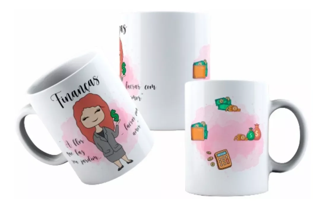 Caneca Personalizada Profissão Feminina Finanças N° 2 - 1